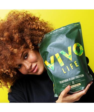 Vivo Life Perform Raw Vegan Protein Powder - Cocoa Flavor | BCAA & Hemp Mix | Vegetable Protein Shake with Himalayan Salt | 988g (1 Pack) - Buy Online on GoSupps.com