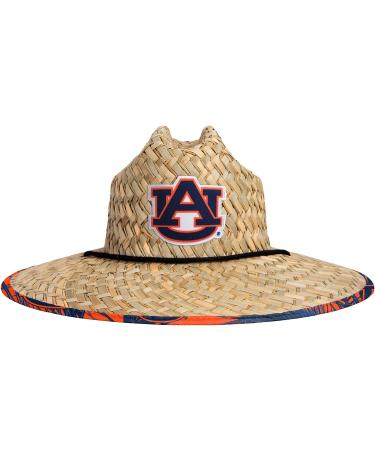 FOCO NCAA Auburn Tigers Floral Lifeguard Beach Straw Sun Hat - Official College Team Logo, One Size - Buy Online on GoSupps.com