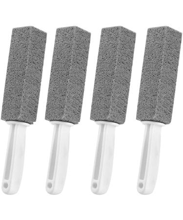 Ho2nle 4 pieces of pumice stone cleaning stone with handle pumice stone toilet cleaner cleaning block toilet toilet toiler deep cleaning stone for toilet kitchen shower bathroom pool wash basin foot care - Buy Online on GoSupps.com