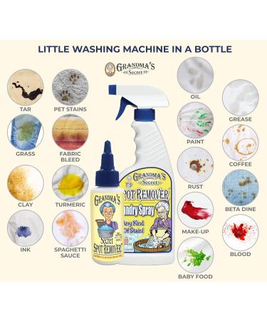 Grandma's Secret Spot Remover and Laundry Spray Bundle for Those Tough stains & spots - Buy Online on GoSupps.com