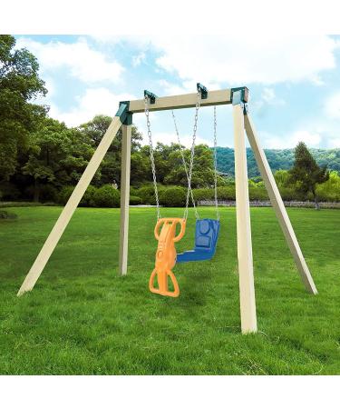 BETOOLL A-Frame 2 Brackets Swing Set with Mounting Hardware (Green) - End Brackets - Buy Online on GoSupps.com