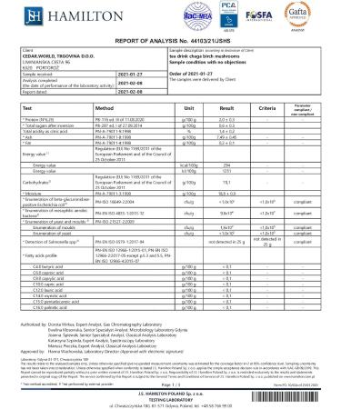 CedarWorld Chaga Natural Tea Lump sum tea 200g - Buy Online on GoSupps.com