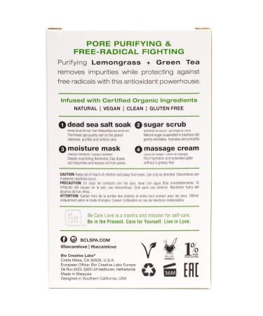 Lemongrass + Green Tea 4-in-1 Manicure & Pedicure Spa Set Exfoliate Hydrate & Refresh Skin | Dead Sea Salt Soak Sugar Scrub Moisture Mask & Massage Cream | Professional & Home Uses - Buy Online on GoSupps.com