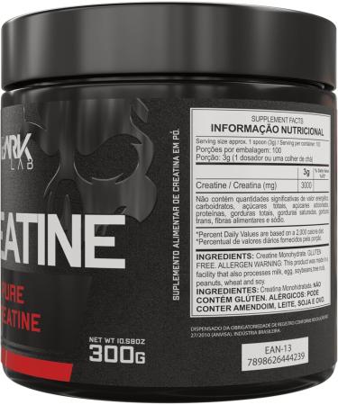 Buy Dark Lab Creatine Monohydrate 300g 100% Pure 100 Servings for Muscle Building Strength & Energy Boost - International Shipping Available - Buy Online on GoSupps.com