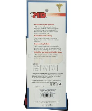 Buy Ribbed Cotton Compression Socks with Cushion - Black Medium | Best Support & Comfort for Travel & Daily Use | International Shipping Available - Buy Online on GoSupps.com