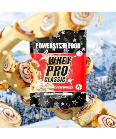  POWERSTAR FOOD Powerstar Whey Pro Classic | Winter Edition | Whey Protein Powder 1000g | Protein Powder | Made in Germany | 100% CFM Whey Concentrate | Protein Powder with - Buy Online on GoSupps.com
