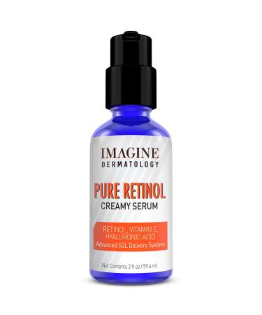 Pure Retinol Cream Serum LARGE 2oz Anti Aging, Anti Wrinkle, Anti Oxidant with Hyaluronic Acid Vitamin E - Unmatched G3L Delivery System - 2 fl oz/59.4 ml 2 Fl Oz (Pack of 1) - Buy Online on GoSupps.com