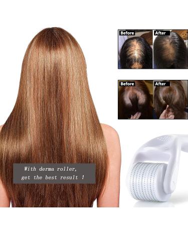 Beard Hair Growth Roller Tonic Kit - 4oz Serum Oil with Derma Roller for Men and Women - Buy Online on GoSupps.com