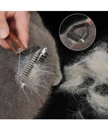 Onebarleycorn Coat King Dog & Cat Brush - Underwool Trimmer for Effortless Grooming | 14 Blades (L: 184mm x 88mm) | International Shipping - Buy Online on GoSupps.com