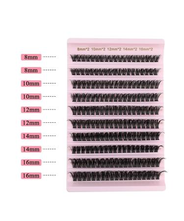 Poiuyoiu Single Eyelash Extension Set - 8-16mm Length Glue & Remover - Thick D Curl Volume Lashes for Home Application - Reusable 60D-T - Buy Online on GoSupps.com