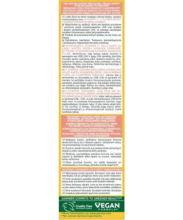 Garnier Vitamin C Brightening Day Fluid with SPF50+ Filter - 40 ml - Buy Online on GoSupps.com