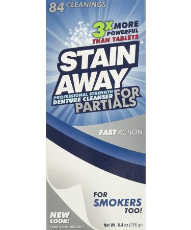 Regent Labs Stain Away Professional Strength Denture Cleanser for Partials - 8.4 oz - Buy Online on GoSupps.com