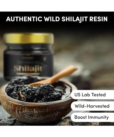 Himalayan Shilajit Resin - Gold Grade US-Lab Verified&Tested 500 mg Maximum Potency 85 Trace Minerals with Fulvic & Humic Acid Energy & Immune Support 30g - Buy Online on GoSupps.com