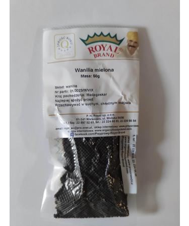 100% Pure Ground Vanilla Powder - Vanilla Pods Ground 50g | Premium Quality for Baking & Cooking - Buy Online on GoSupps.com