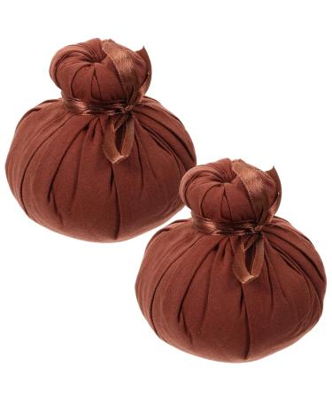 Gatuida 2 pieces Thai massage balls Thai-compress ball wormwood heat bag Chinese health bag for the body relaxing spa aroma relaxed