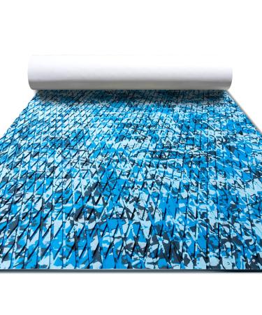 FOCEAN Boat Flooring EVA Foam Boat Decking, Camo Marine Mat Boat Carpet for Motorboat RV Yacht Kayak Surfboard 94.5''x 23.6''/15.7" Ocean Camo 94.5'' x 23.6''