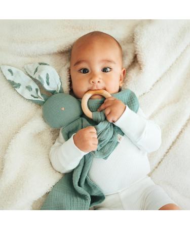Mikito Baby Gift Set | Perfect Newborn Gift for Boys & Girls | Includes Muslin Blanket Teething Ring Pacifier Clip & Wooden Sign - Buy Online on GoSupps.com