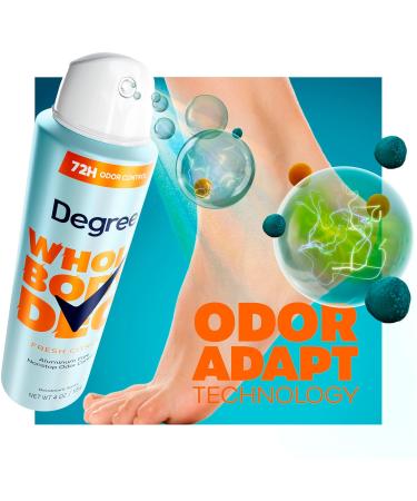 Degree Whole Body Deodorant Fresh Citrus Spray for Women Aluminum Free 72H Odor Protection 4 oz - Buy Online on GoSupps.com