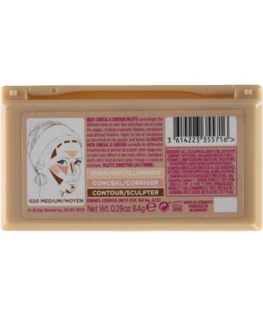 Rimmel London Insta Conceal & Contour Palette - Medium | Blendable Shades - Buy Online on GoSupps.com