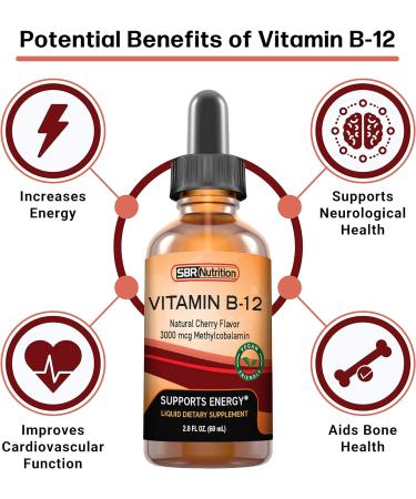 SBR Nutrition D3+K2 and B12 Bundle - Vitamin D3K2 (MK7) Peppermint Liquid Drops 1oz + Vitamin B-12 3000mcg Liquid Drops 2oz - Adults & Kids - Non-GMO, Gluten Free - Buy Online on GoSupps.com