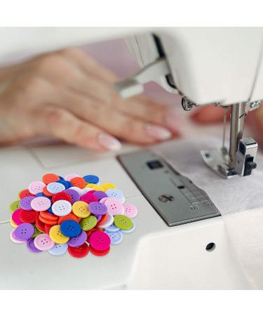 100 Pack 1 Inch Flatback Sewing Buttons for Arts, Crafts, Fashion Clothing - DIY Projects, Assorted Colors - Buy Online on GoSupps.com