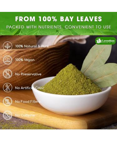 Lavendium Premium 100g (3.52oz) Bay Leaf Powder Unprocessed Ground Bay Leaves Dried 100% Natural & Pure from Bay Leaves Bay Leaf Spice No Additives No Gluten Vegan. - Buy Online on GoSupps.com