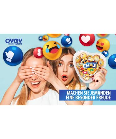 Oyoy Emoji Chocolate Set - 85g Smiley Chocolate 1 Emoji Sticker & 13 Milk Chocolates for Kids & Adults | Fun & Delicious Treats - Buy Online on GoSupps.com