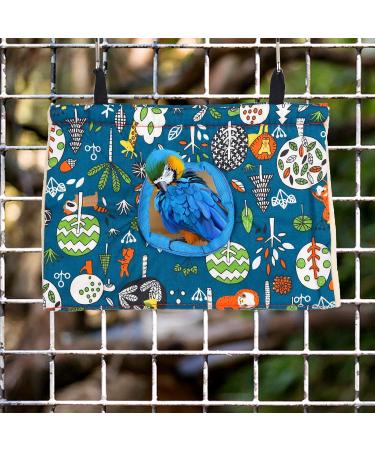 Winter Warm Bird Nest House Plush Bird Hammock Snuggle Tent Small Pet Hanging Bed Bird Nest Hanging Cage Tent Stand Swing Bird Hanging Bed Finch Cage Toy for Parrot Budgies Cockatiels Lovebird Blue - Buy Online on GoSupps.com