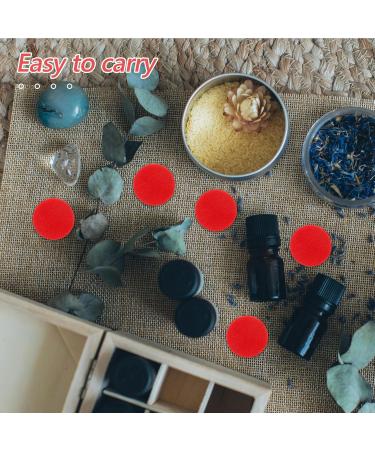 Zerodeko 100pcs Red Replacement Refill Pads for Diffuser Necklace Bracelet & Car Vent Clip - 2.2cm Aromatherapy Essential Oil Pads - Buy Online on GoSupps.com