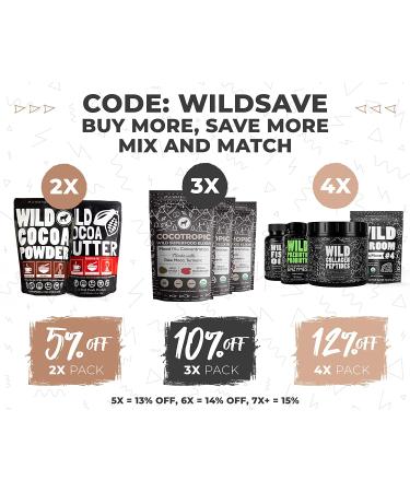 Wild Foods Organic Cocoa Powder - Single-Origin Unsweetened Keto Chocolate for Cooking & Baking - 12 oz Pack - Premium Cacao Beans - Sugar Free Non Dutch Raw Superfood - Buy Online on GoSupps.com