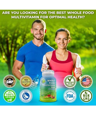 Liposomal Vitamin C 1500mg + Vegan Whole Food Multivitamin Without Iron - Energy & Immune Support Bundle with Organic Acerola Cherry Camu Camu & Enriched with Whole Foods Non-GMO Clean Label - Buy Online on GoSupps.com