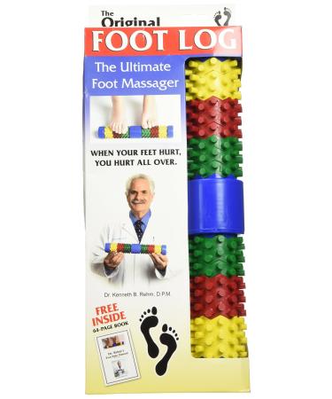 Foot Log, Relieves Foot Pain and Stress in Minutes and Helps with Plantar Fasciitis, Foot Massager (1) Rainbow