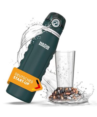 Natural bumper water filter bottle 750 ml CO2 -neutral including hanging hook & folding function - kills 99.99% of all bacteria and germs - Survival water filter Camping (750 ml) - Buy Online on GoSupps.com