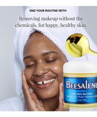 Beesalene Original Unpetroleum - 100% Natural & Hypoallergenic Alternative to Petroleum Jelly - Lips Hands Baby Makeup Remover and More (4 Ounce) 4 Ounce (Pack of 1) - Buy Online on GoSupps.com