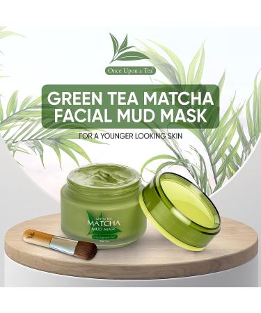 Green Tea Matcha Facial Mud Mask - Removes Blackheads, Reduces Wrinkles, Nourishing & Moisturizing | Improves Complexion, Best Antioxidant for Younger Looking Skin - All Skin Types - Buy Online on GoSupps.com