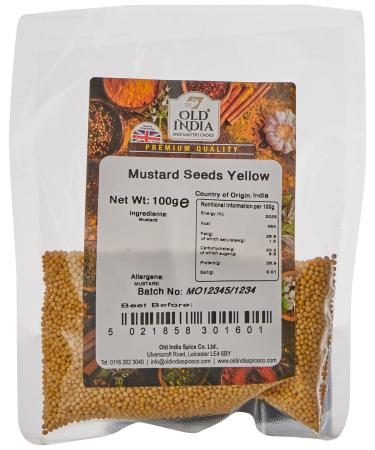 Old India Mustard Seeds Yellow 100g 100 g (Pack of 1)