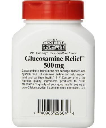 21st Century Glucosamine Relief 500 mg - 60 Easy to Swallow Capsules for Joint Health - Buy Online on GoSupps.com