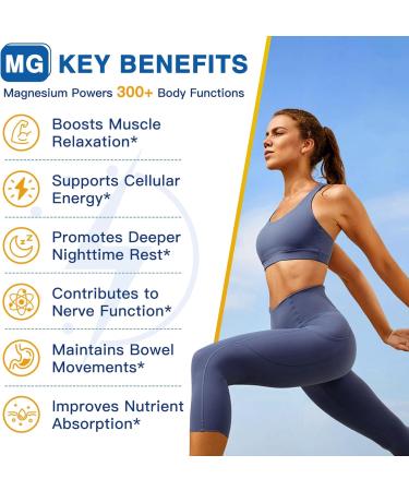 Magnesium Complex 500mg Magnesium Glycinate Malate & Citrate - High Absorption Chelated Triple Magnesium Supplement with Zinc Vitamin D3 for Muscle Nerve Bone & Immune Support Vegan 120 Capsules 120 Count (Pack of 1) - Buy Online on GoSupps.com