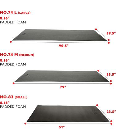 Sunny Health & Fitness Foam Floor Protector Mat - 4 Size Options Available for Exercise Equipment - 51L x 23.5W x 0.16H in - Buy Online on GoSupps.com