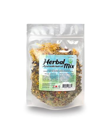 Well's Herb - Herbal Ayurvedic Hair Oil Mix - 18 Kinds of Herb Mix 2.5oz(70g) - Provides Shiny Hair  Promotes Hair Growth  Reduces Hair Fall (1 Pack) 2.50 Ounce (Pack of 1) - Buy Online on GoSupps.com