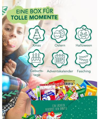 Premium Sweets Box (150 Pieces) - Perfect Gift for Kids' Birthdays Pi ata Filling & Candy Bar (XXL Naschbox) - Buy Online on GoSupps.com