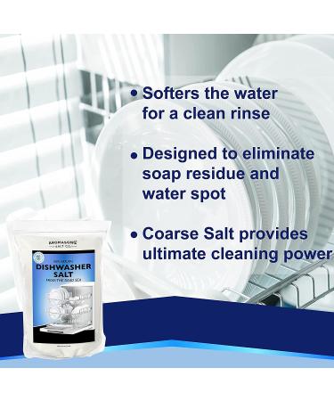 Aromasong Dishwasher Salt - Natural Water Softener for Cleaner Dishes - 5lb Pack - Buy Online on GoSupps.com