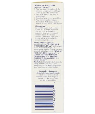 Eucerin Hyal-Urea Anti-Wrinkles Day Care 50ml | Anti-Aging Moisturizer for Smooth Hydrated Skin - International Shipping Available - Buy Online on GoSupps.com