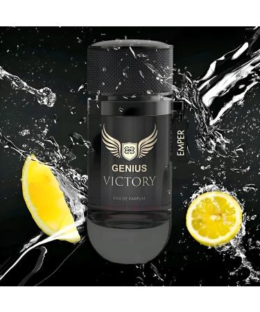 Genius Victory by Emper Perfumes - Eau de Parfum for Men 3.4 oz fl / 100ml Fresh and Citrus Fragrance. - Buy Online on GoSupps.com