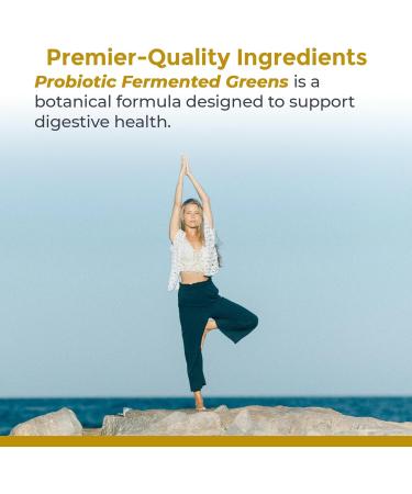 Premier Research Labs Probiotic Fermented Greens - Super Greens Supplement Superfood Blend Organic Vitamins with Probiotic - Daily Greens with Spinach Chlorella & More - 150 Powder Filled Capsules - Buy Online on GoSupps.com