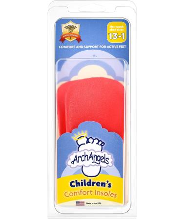 Arch Angels Children's Comfort Insoles - 3/4 Length Orthotic Arch Support for Kids (Childrens 13-1) - Buy Online on GoSupps.com
