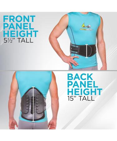 BraceAbility Plus Size Lumbar Decompression Support Belt XXXL | Rigid Adjustable Spinal Brace for Disc Injury Surgery Protection & Back Pain Relief - Buy Online on GoSupps.com