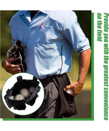 Dunzy Umpire Ball Bag & Wood Handle Brush Set | Baseball Umpire Equipment Kit - Buy Online on GoSupps.com