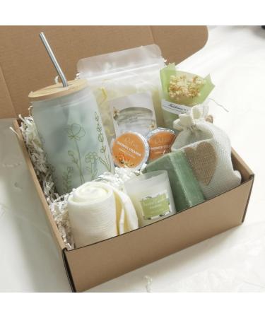 Get Well Soon Gift Basket- Relaxation Birthday Mothers gift/Self Care Package After Surgery Sympathy Gift for Loss of Loved One Thinking of You Set Grief/Comfort/Miscarriage for Women(Sage Green)