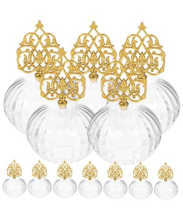NUOBESTY Party Favors 12pcs Box Candy Box Gold Decor Wedding Decor Banquet Party Cases Sugar Cases Decorate Baby Bulk 9.30X6.20X6.20CM Picture 1